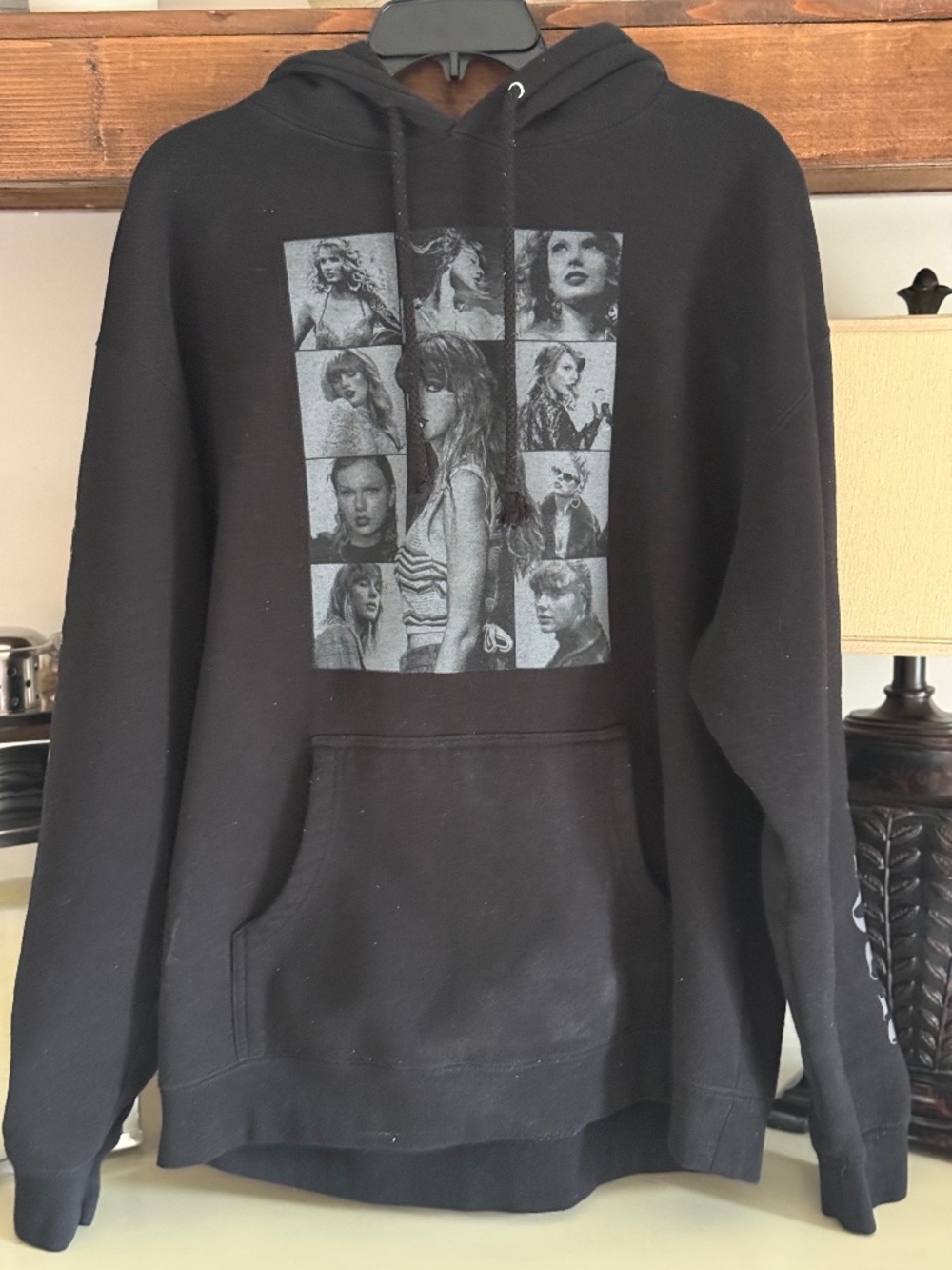 Taylor Swift The Eras Tour Black Hoodie - Large